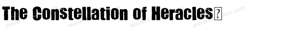 The Constellation of Heracles手机版字体转换